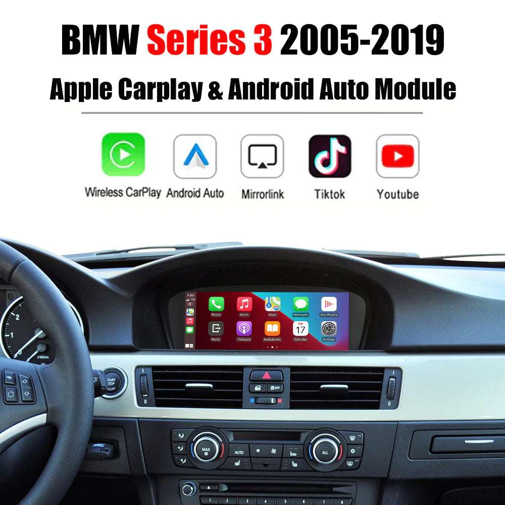 Module CarPlay & Android Auto Sans Fil pour BMW (2009-2020) - Séries 1, 2, 3, 4, 5, 6, 7 & X1, X3, X4, X5, X6 - Systèmes CIC, NBT, EVO