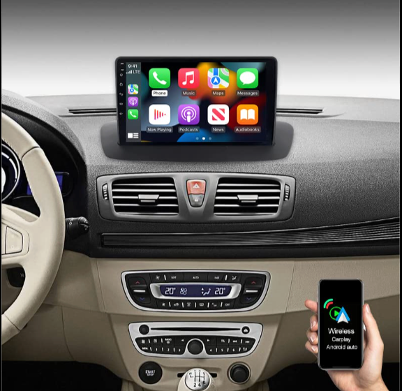 Autoradio Android 13 pour Renault Megane 3 & Fluence (2008-2014) - CarPlay & Android Auto Sans Fil - GPS, 4G & IA Vocale